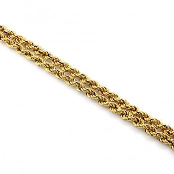 9ct gold 5.2g 7 inch rope Bracelet